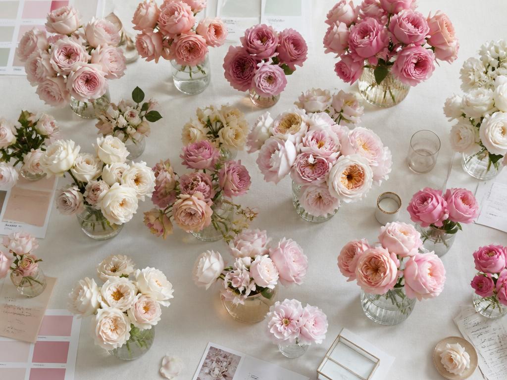 Pinterest — Garden rose arrangements — arrangement style reference