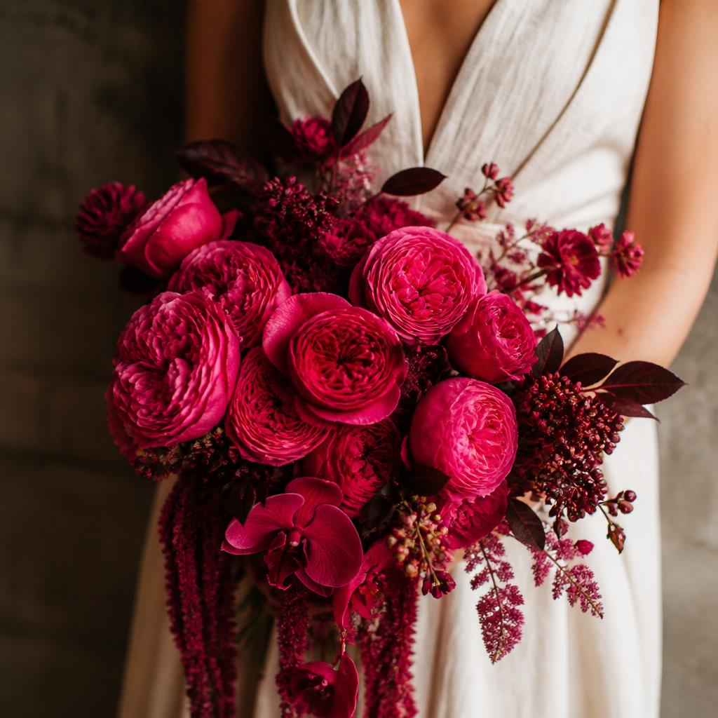 Bold magenta & fuchsia bouquet